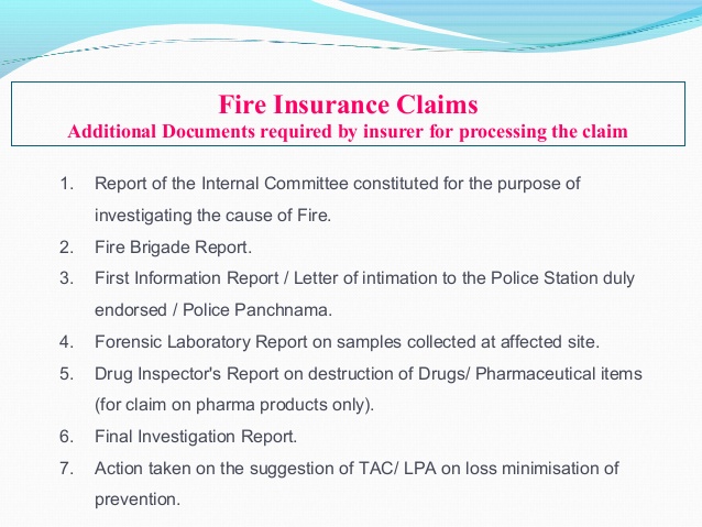 How to assess loss fire insurance policy india pdf free